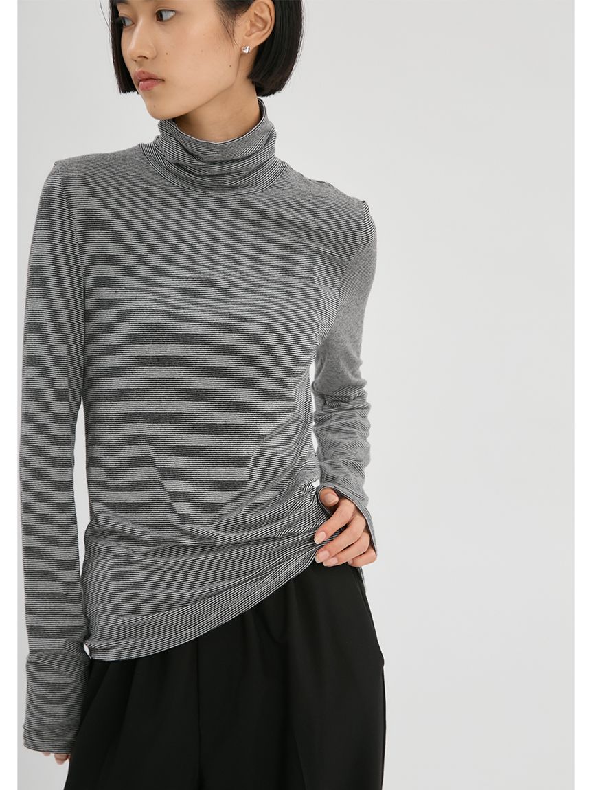 ウール混タートルネックカットソー(カットソー)｜TOPS｜emmi（エミ）の