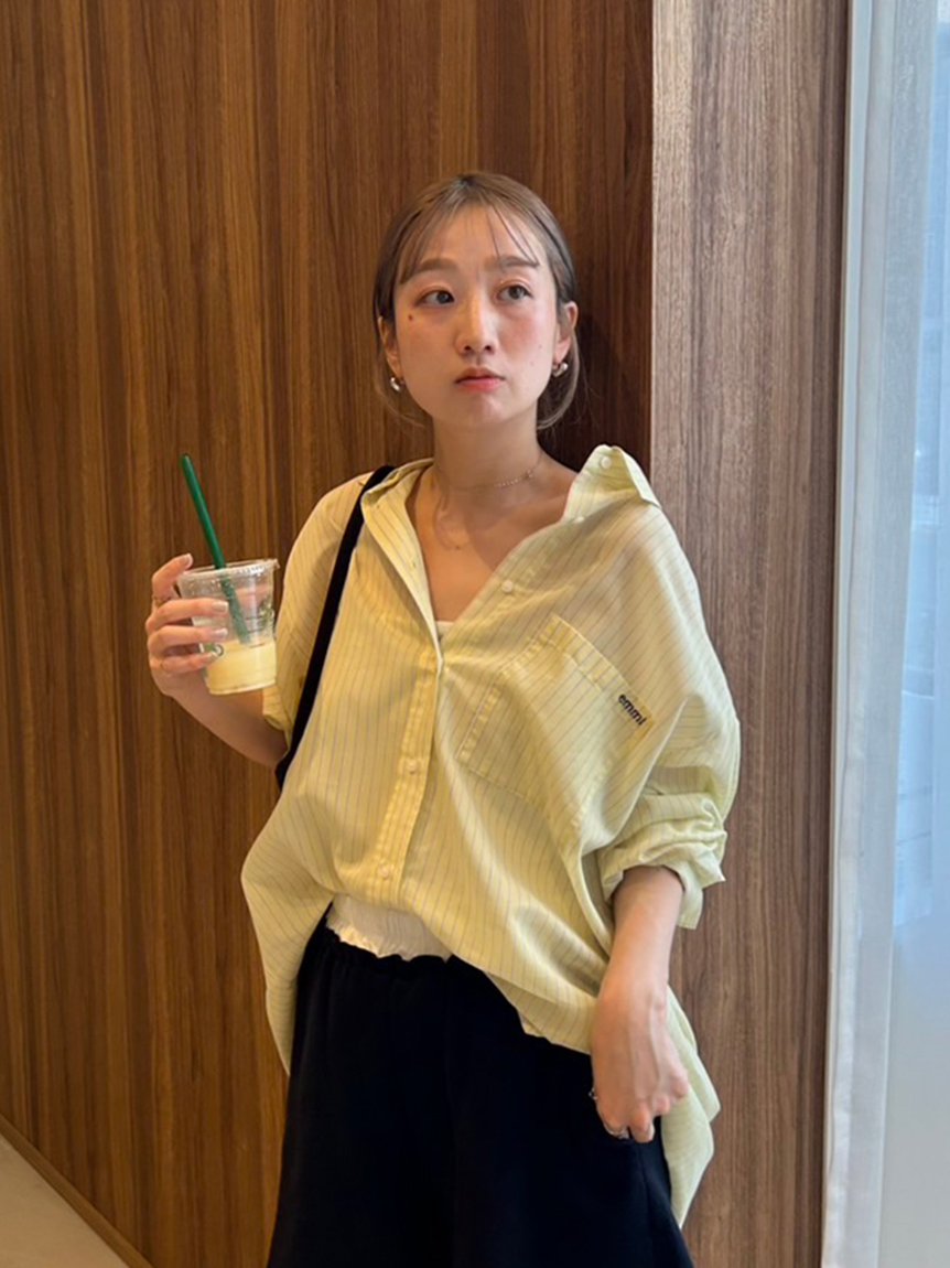 WEB限定カラー】シアーストライプシャツ(シャツ・ブラウス)｜トップス