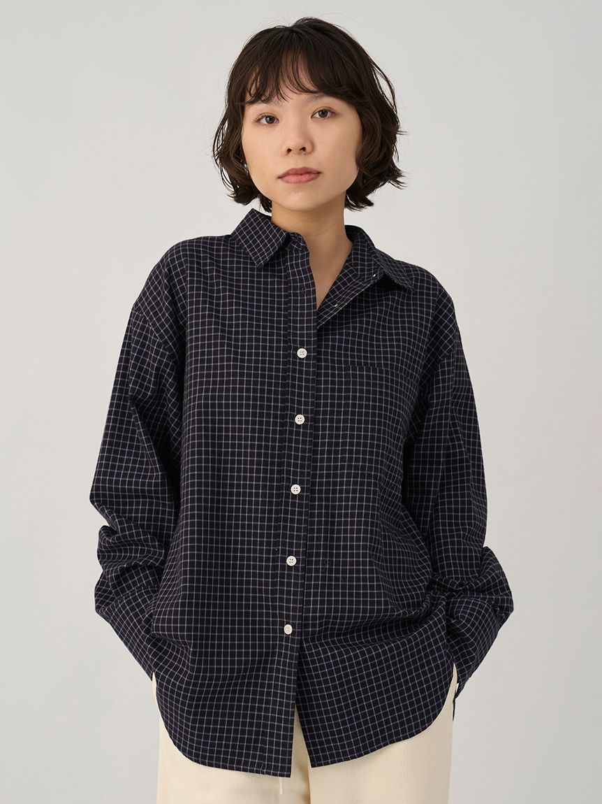 m me emd エムミーエメ　チェックシャツ チェックオーバーシャツ(シャツ・ブラウス)｜トップス｜emmi（エミ）の