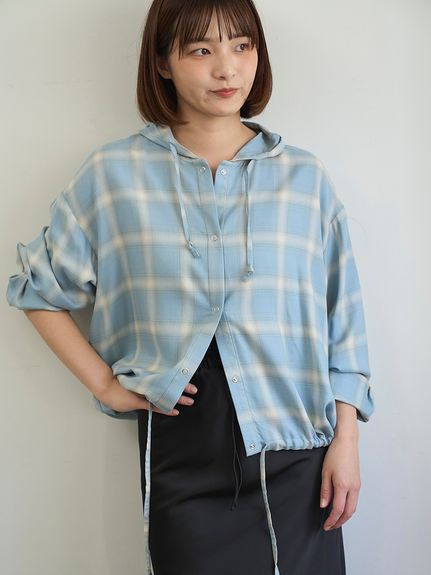 定価18900円 着用一度のみ emmi スタンドカラー ブラウス emi+ シャツ ブラウス レディース 刺繍スタンドカラーブラウス