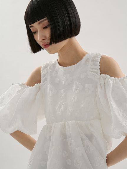 【美品】emmi ストレッチシアーシャツブラウス 2wayシアーシャツ(シャツ・ブラウス)｜トップス｜emmi（エミ）の通販