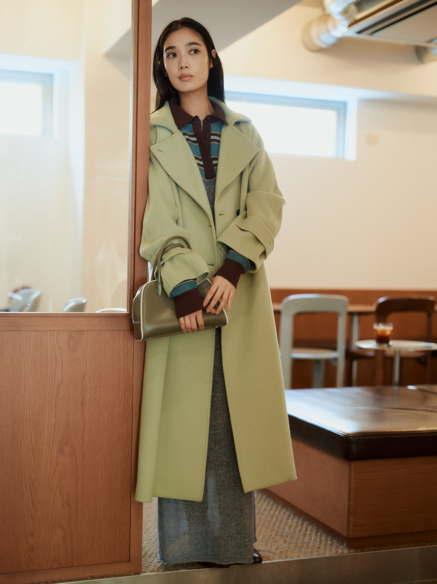 BALLY　バリー　ベージュ　スウェード　ロングコート　ジャケット BALLY(バリー) コート(レディース) - 海外通販のBUYMA