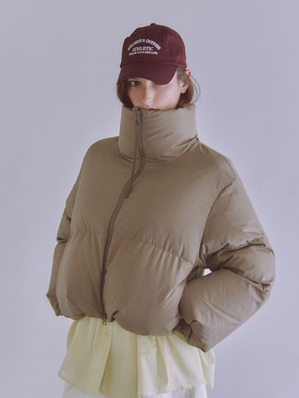emmi atelier リサイクルウールショートコート キャメル FRAY I.D - ビッグカラーショートコート (キャメル) 羊毛 / 裏地