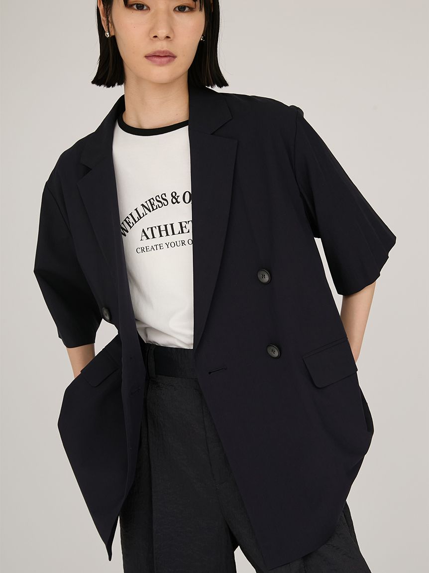 UVカットハーフスリーブジャケット