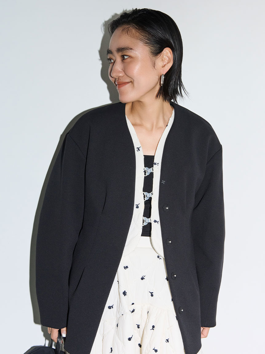 セットアップ対応】【金子綾 for emmi】コンフォートジャケット