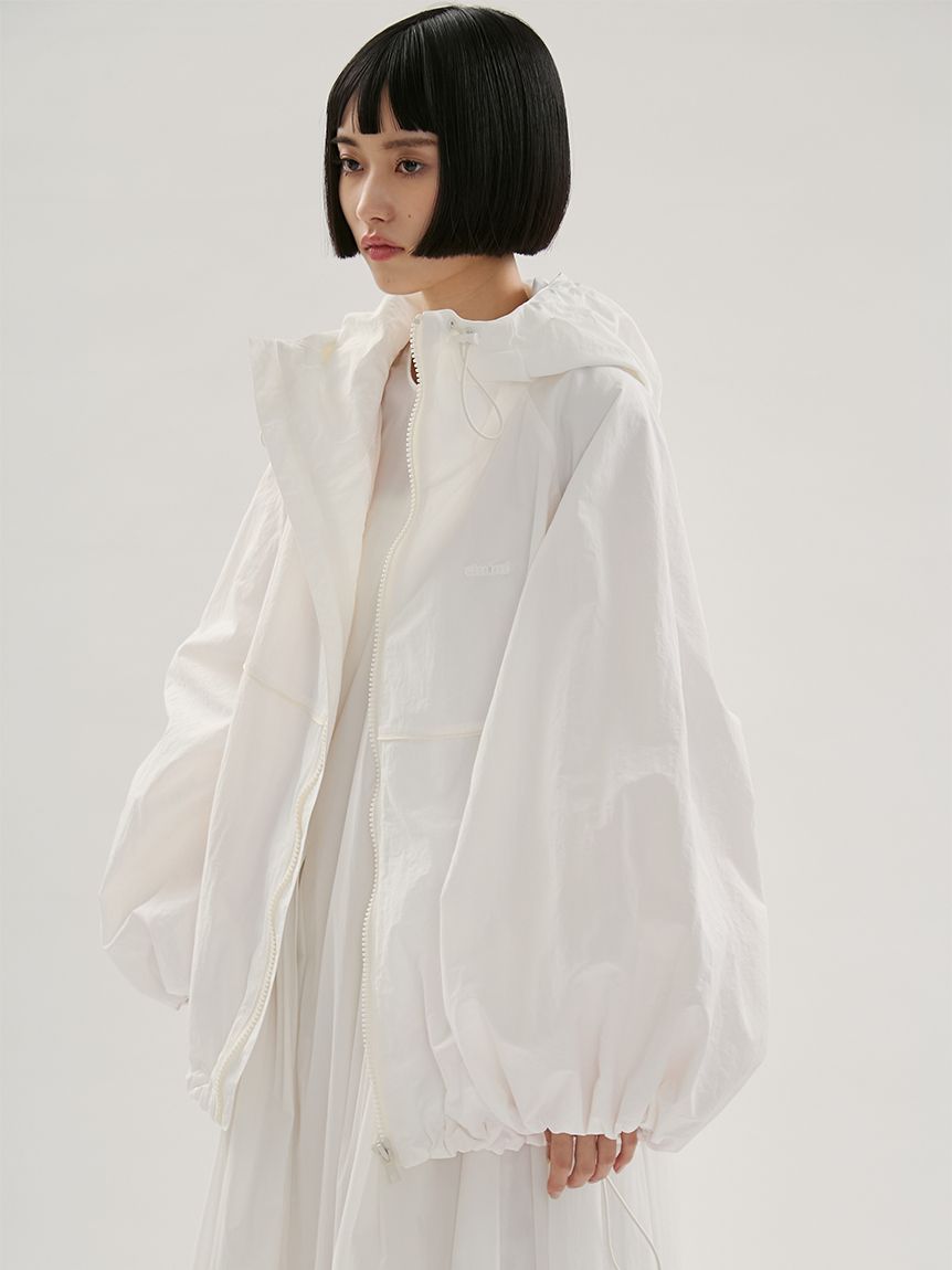 ビッグフォルムフーディーブルゾン