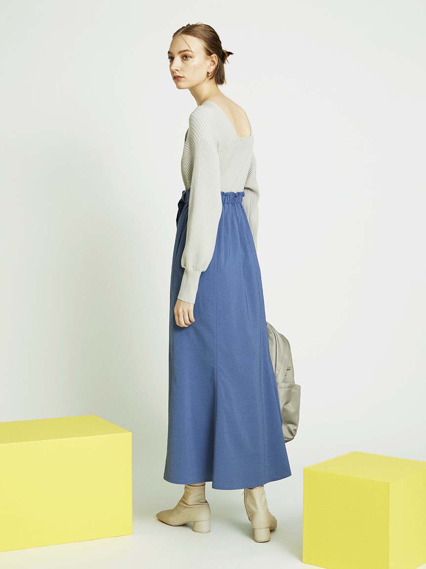 Emmi Atelier ニットドッキングワンピース マキシ ロングワンピース ワンピース Emmi エミ の通販サイト 公式