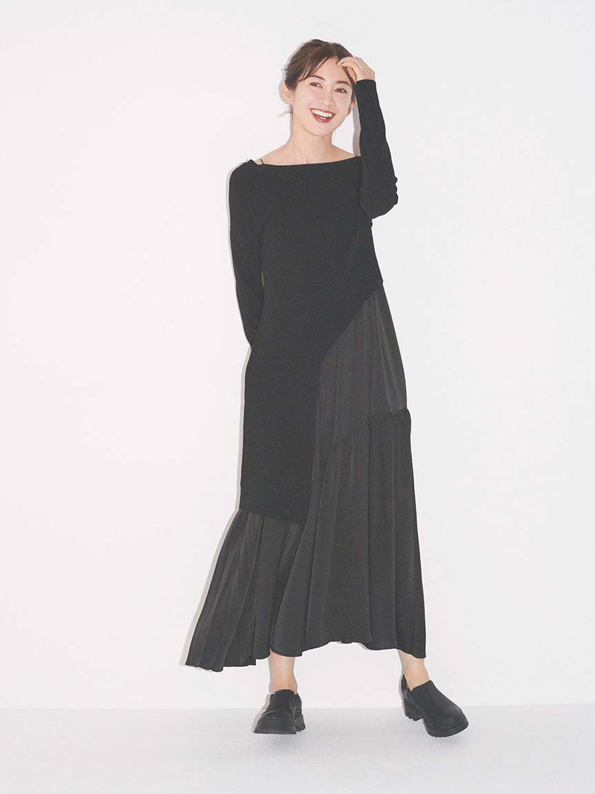 Emmi Atelier オフショルダーニットsetワンピース ワンピース トップスセット ワンピース Emmi エミ の通販サイト 公式