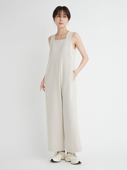 emmi atelier】フロントタックオールインワン(オールインワン 