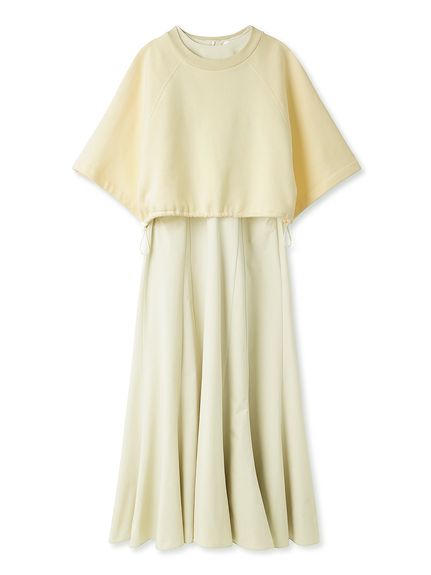 emmi atelier】裏毛TOPSアメスリワンピースSET(マキシ・ロング  