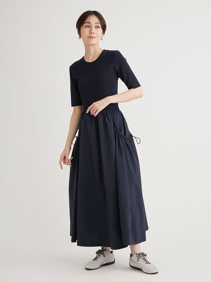 エミ emmi 【emmi atelier】フーディードッキングワンピース