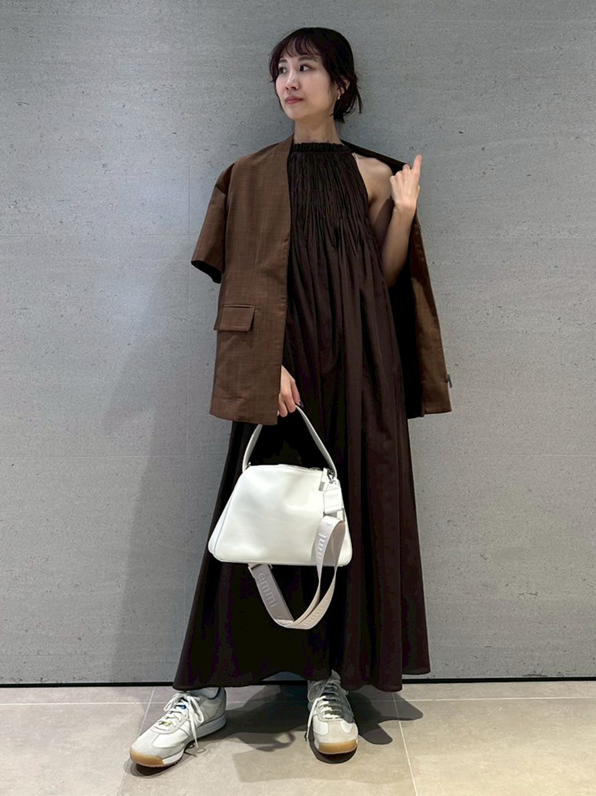 ワッシャーフレアーワンピース(マキシ・ロングワンピース