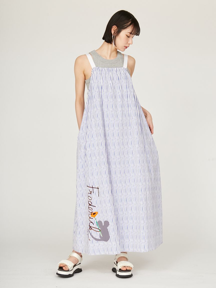 emmi ワンピース エミ emmi アシンメトリーカットワンピース （BLK
