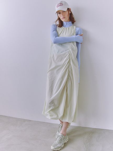 emmi ecoナイロンエアーボリュームワンピース　サイズ0 ライム Amazon.co.jp: [エミ] ecoナイロンエアーボリュームワンピース