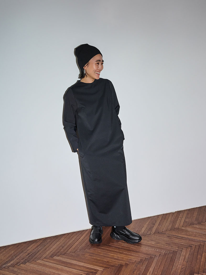 限定カラーあり】【金子綾 for emmi】ハイネックワンピースセット