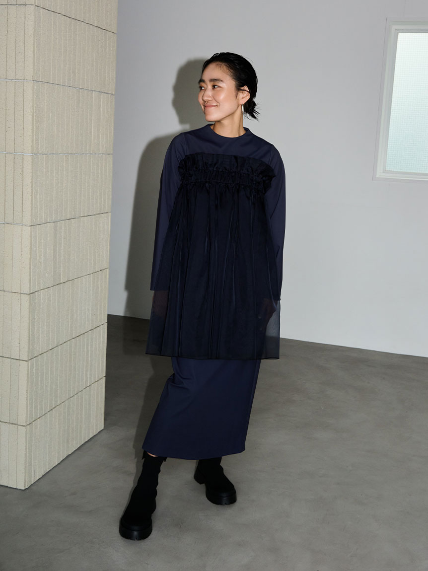 限定カラーあり】【金子綾 for emmi】ハイネックワンピースセット