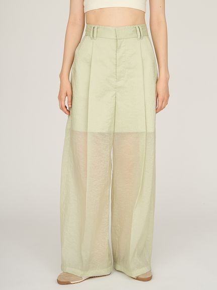 シアーワイドタックパンツ(ロングパンツ)｜パンツ｜emmi（エミ