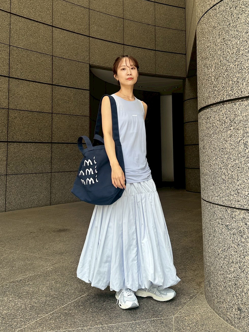 emmi【eco 撥水ティアードボリュームスカート】 eco 撥水ティアードボリュームスカート(フレアスカート