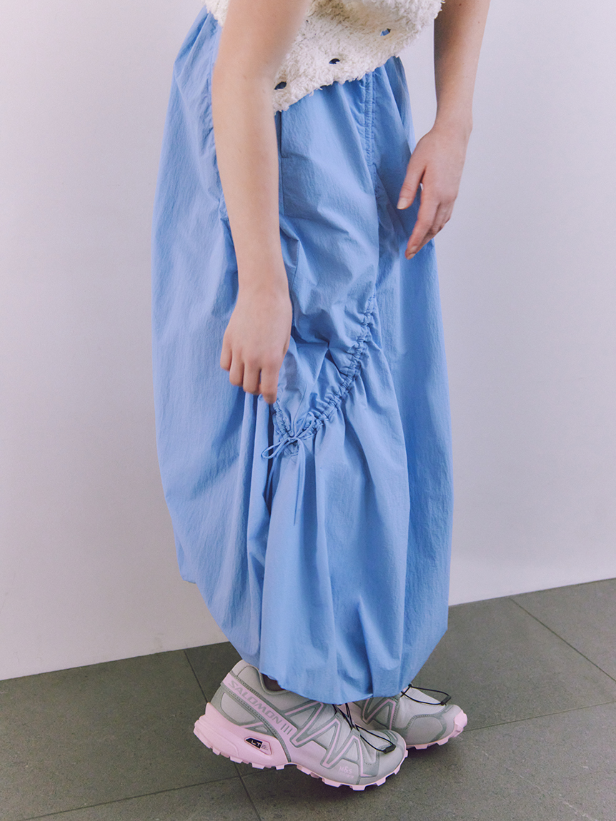【10th】【ONLINE限定カラー】emmiロゴジャガードゴムスカート