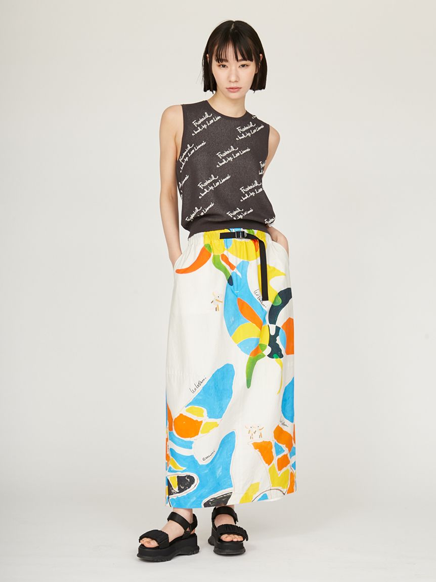 MARC&LONAイエロースカート コカ coca 花柄ロングスカート （Yellow） -ファッション通販