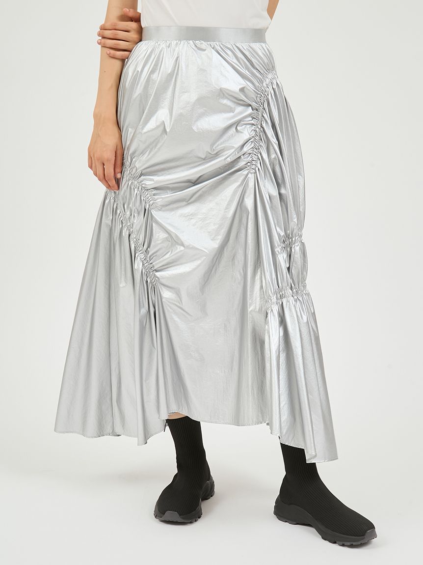 ギャザーディテールボリュームスカート