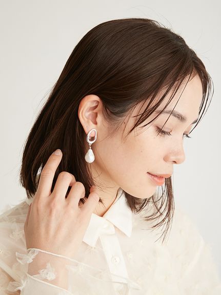 バロックパールイヤリング(ピアス/イヤリング)｜アクセサリー