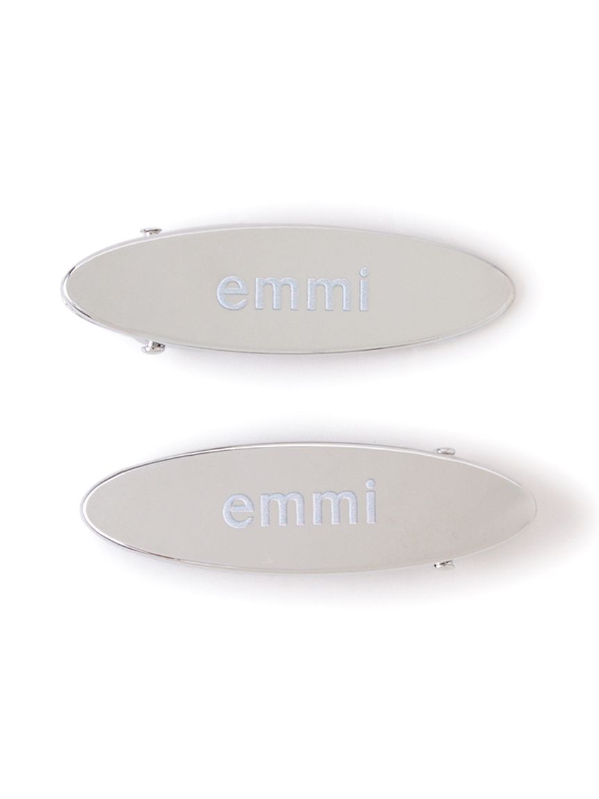 emmiロゴオーバルメタルヘアクリップ(ヘッドアクセサリー)｜グッズ