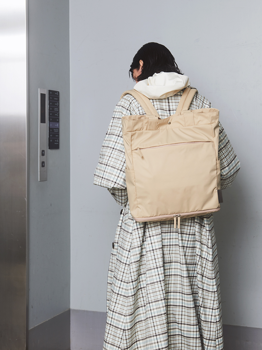 ONLINE限定】eco 撥水 3wayトートバックパック(バッグ)｜emmi