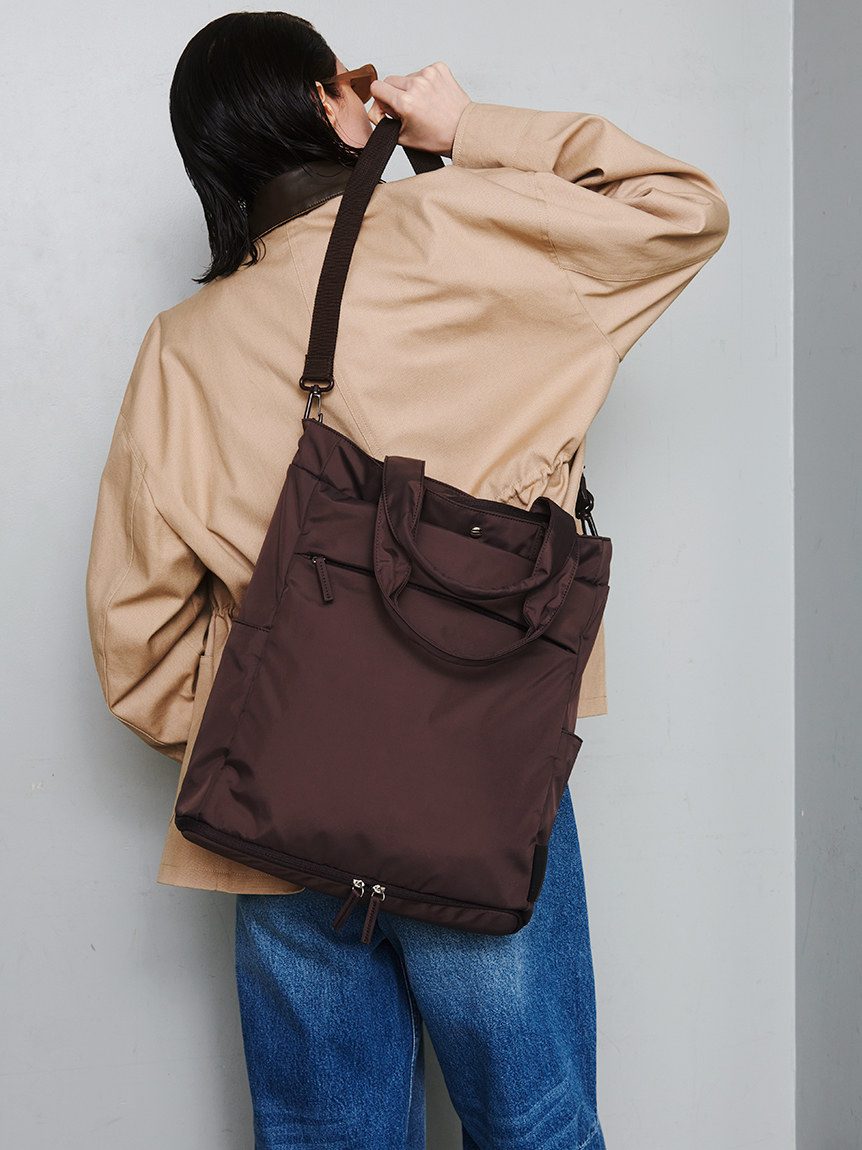 ONLINE限定】eco 撥水 3wayトートバックパック(バッグ)｜emmi
