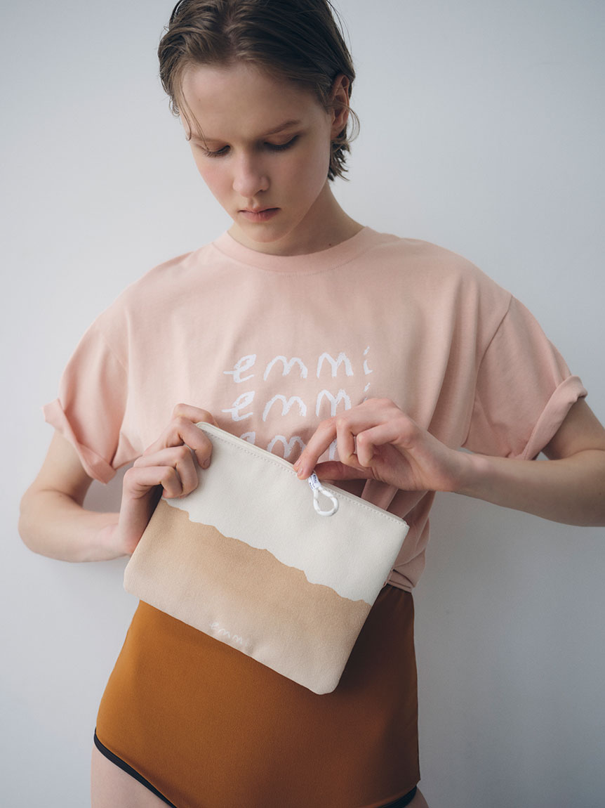 【emmi×ecostore】eco フラットポーチ