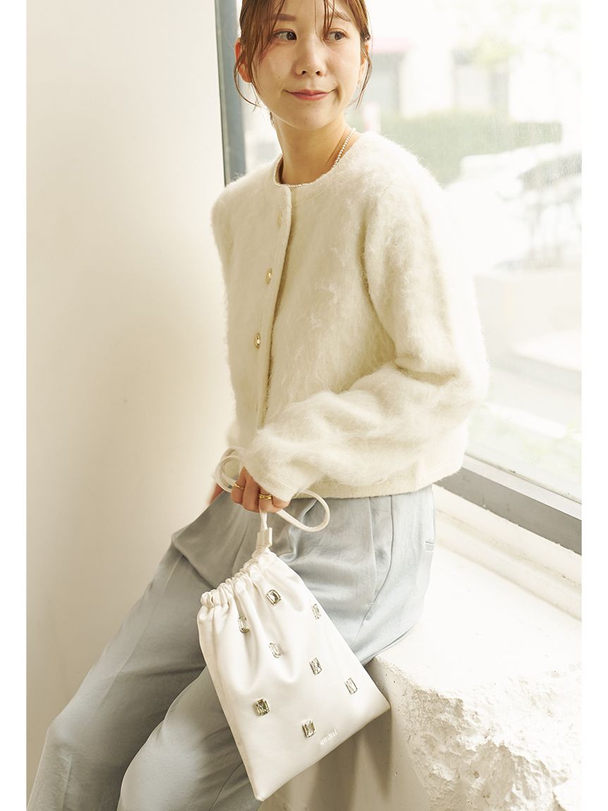 2wayビジューサテンポーチバッグ(ショルダーバッグ)｜BAG｜emmi（エミ