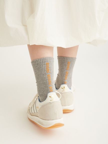 10th】emmiロゴコットンリブソックス(靴下)｜グッズ｜emmi（エミ