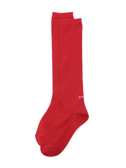 emmiロゴセミシアーリブハイソックス(靴下)｜グッズ｜emmi（エミ