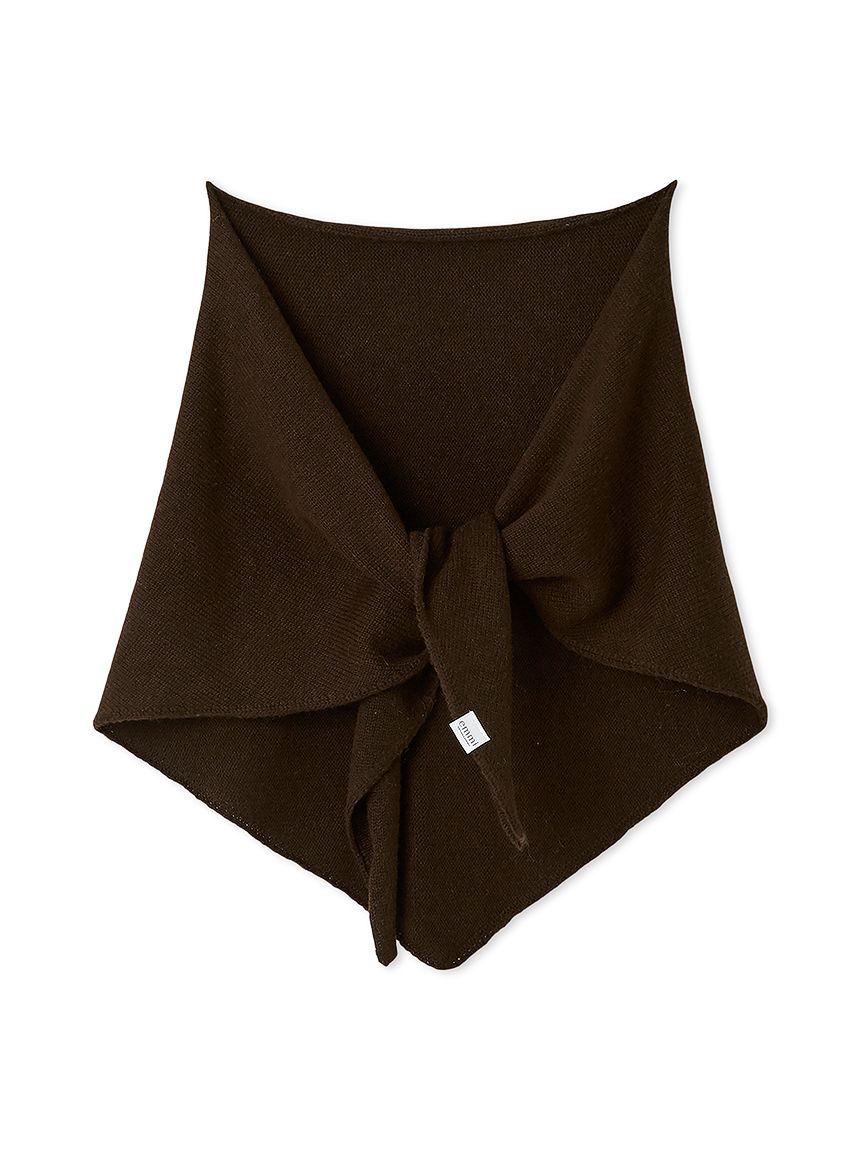 ウールニットトライアングルスカーフ(スカーフ・バンダナ