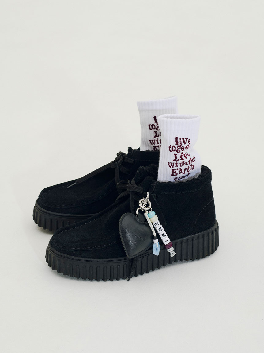 emmi 3点セット エミ emmi ロングフラワーシューズチャームセット （BLK