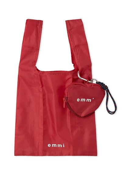 ハートチャーム付きエコバッグ(ミニバッグ)｜バッグ｜emmi（エミ）の