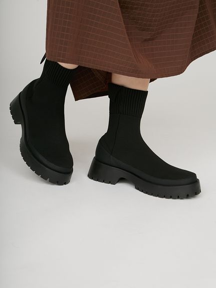 emmi (エミ) 【emmi atelier】ecoニットブーツ　24cm eco ニットブーツ(ロングブーツ)｜シューズ｜emmi（エミ）の通販