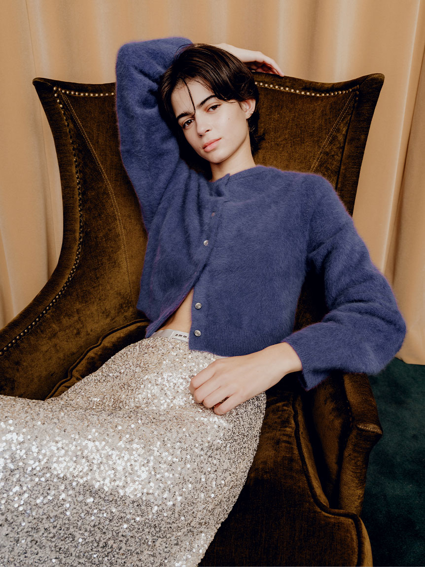 フォックスカシミヤニットカーディガン(カーディガン)｜トップス｜emmi