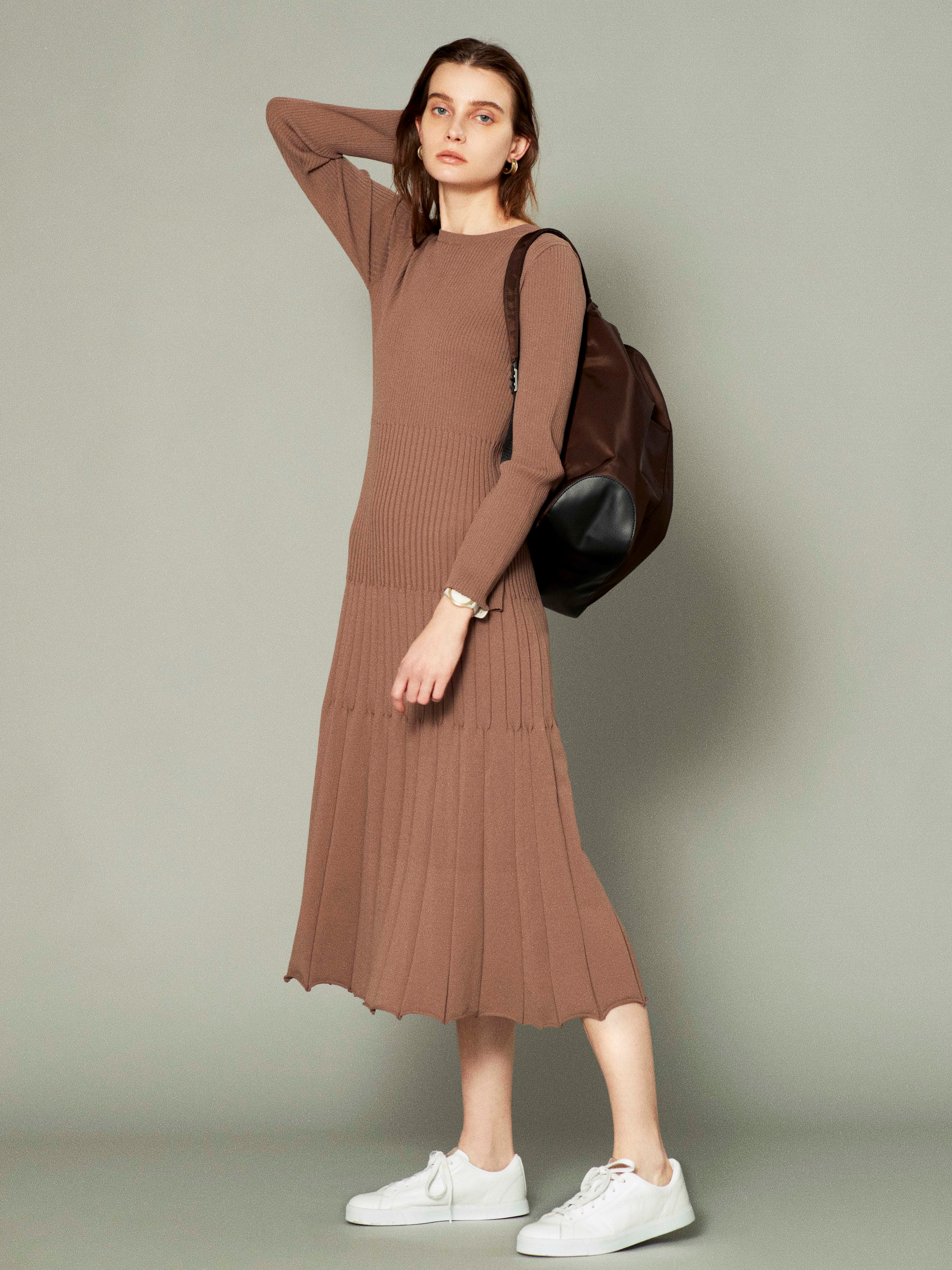Emmi Atelier ロングスリーブタイトニットop マキシ ロングワンピース ワンピース Emmi エミ の通販サイト 公式
