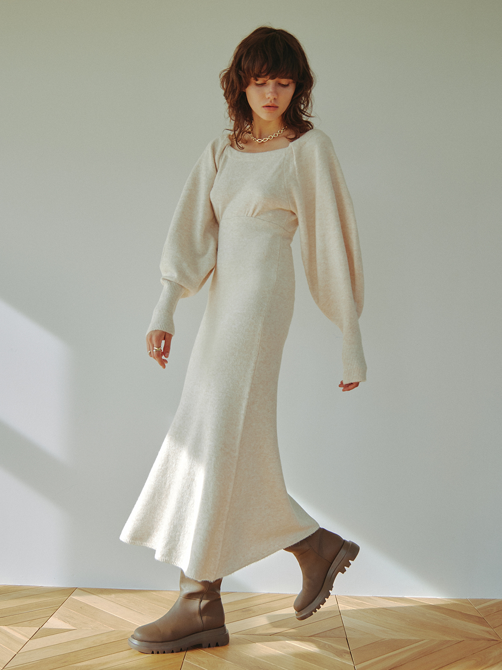 セリーヌCeline Knit Dress ワンピース ニット - ひざ丈ワンピース