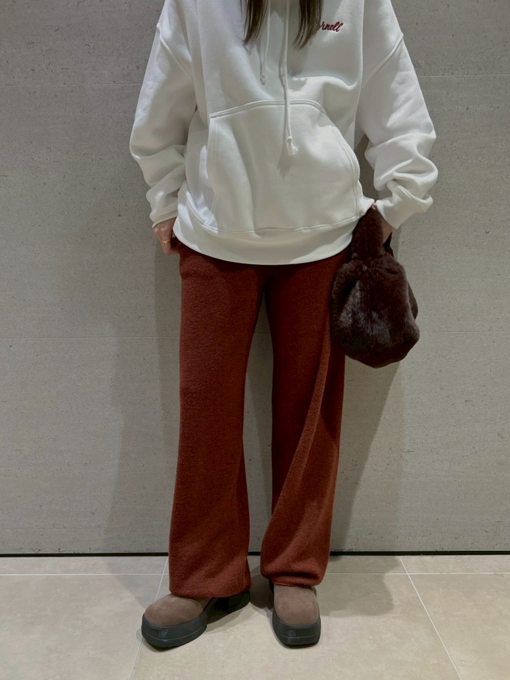 【セットアップ対応】ラムウールニットパンツ