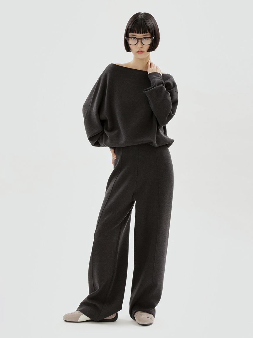 ニットパンツ エトロ ウールミックスニットパンツ【セットアップ対応】(ロングパンツ