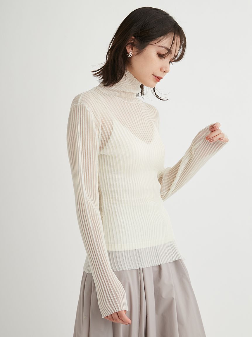シアータートルネックニットトップス(ニット)｜トップス｜emmi（エミ  