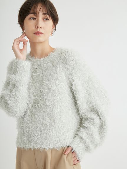EMMA CLOTHES セーター ニット ウールMIXボリュームシャギー