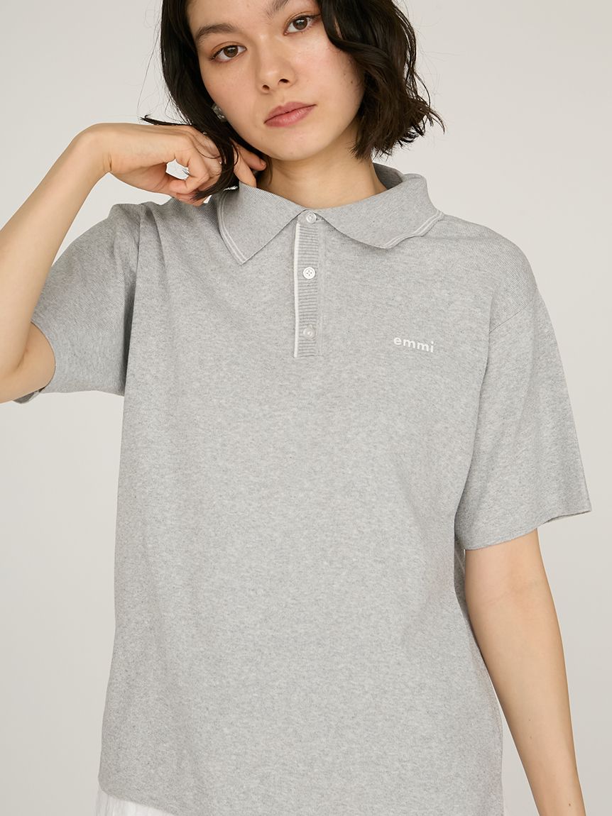emmiロゴニットポロトップス(ニット)｜トップス｜emmi（エミ）の