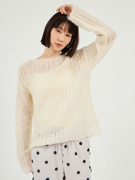 新品タグ付き　エミ emmi atelier フーディーニットプルオーバー エミ ノルディックニットプルオーバー emmi | SHIROHATO(白鳩)