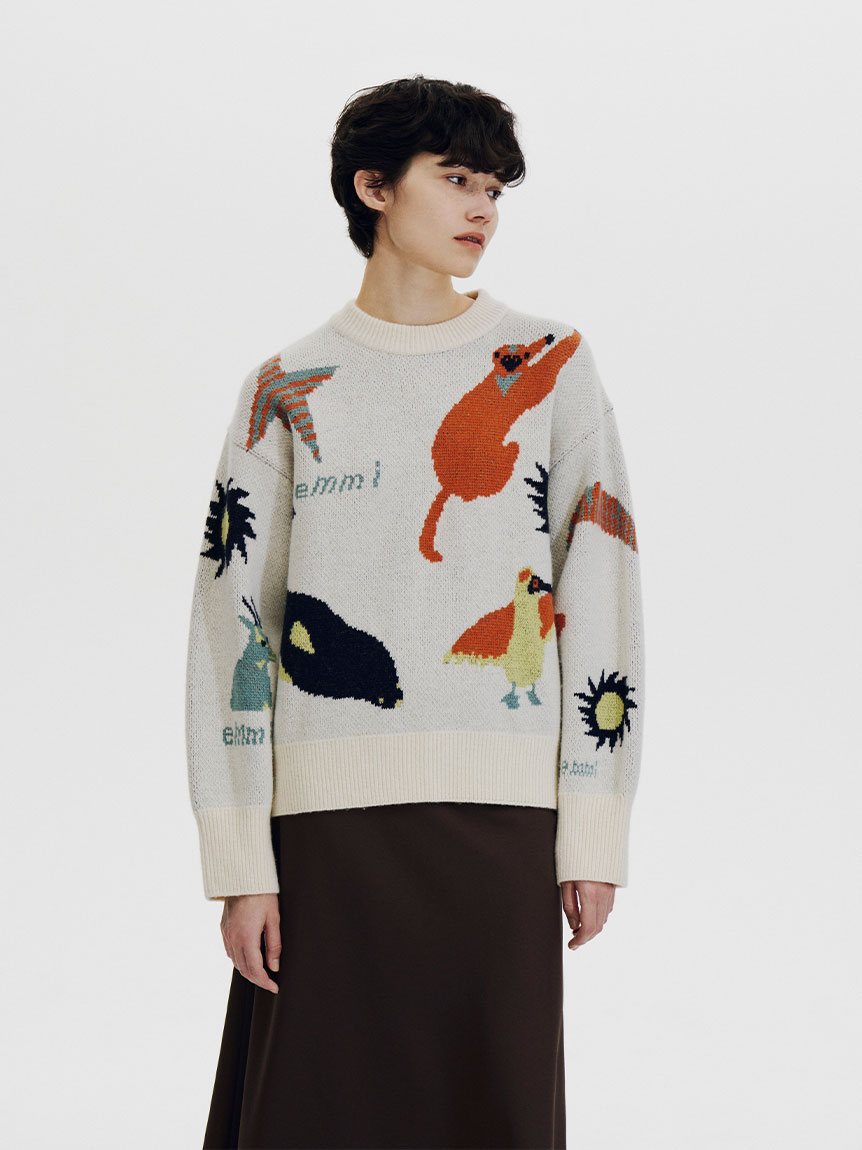 Global warming】 ジャガードニットトップス(ニット)｜トップス｜emmi