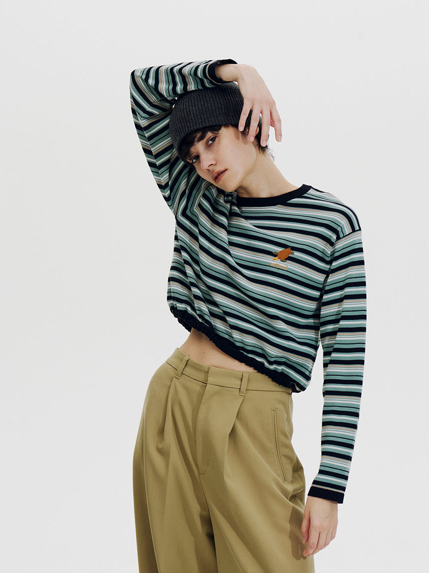 Global warming】ボーダーニットトップス(ニット)｜トップス｜emmi