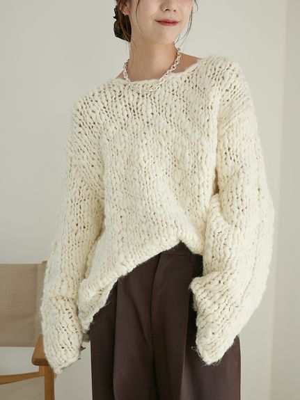 新品　タグ付き　emmi ニットフーディープルオーバー ニット｜emmi（エミ）の通販サイト 【公式】