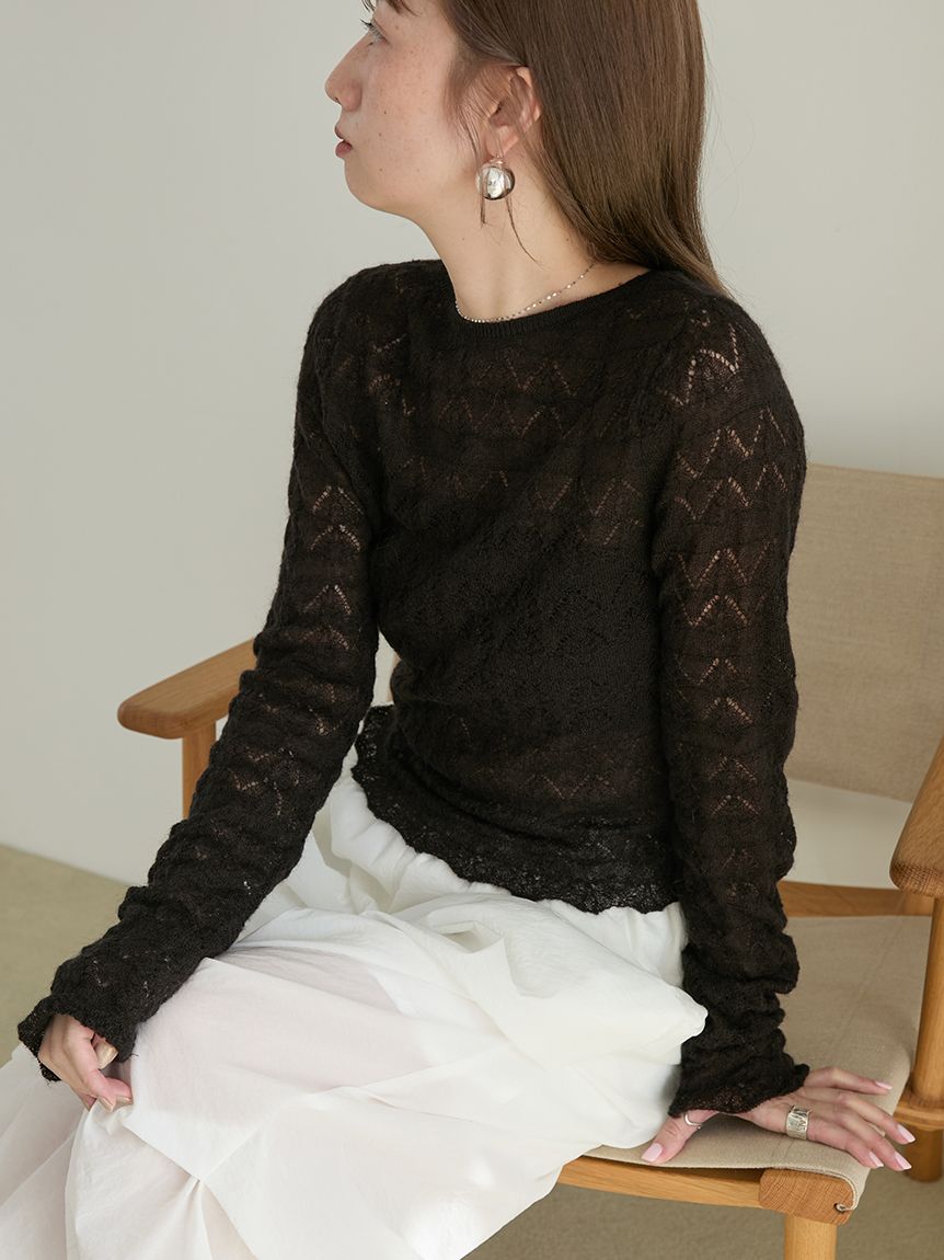 モヘヤ混2wayニットトップス(ニット)｜トップス｜emmi（エミ）の通販